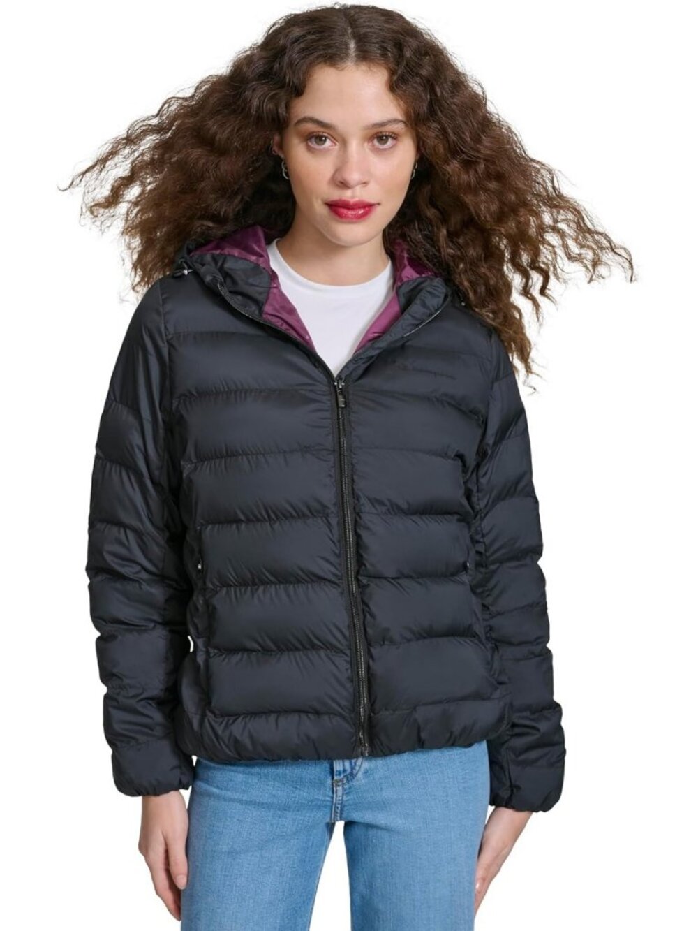 Cozy Women's Packable Quilted Puffer Jacket with Hood - Lightweight & Stylish